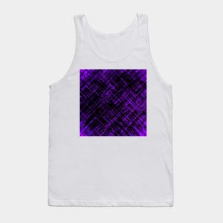 Criss-cross Pattern, Purple Tank Top
